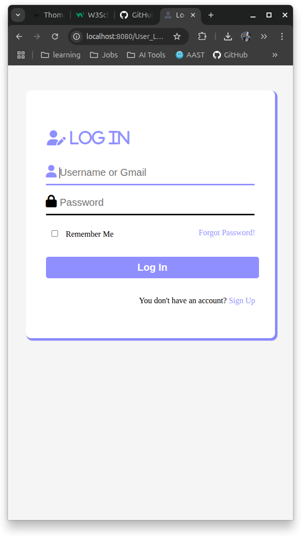 Project Login